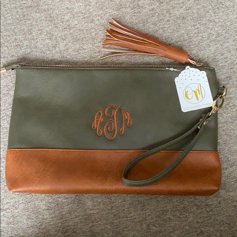ATM Monogrammed Wristlet/Clutch